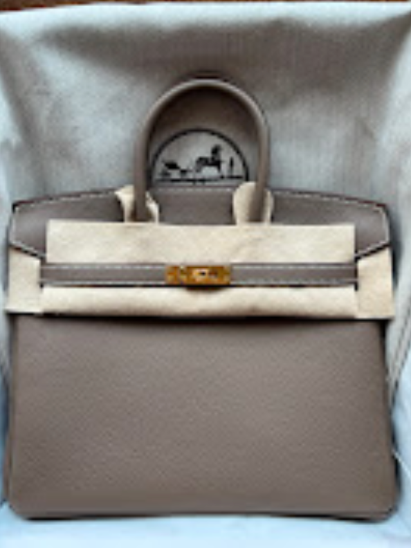 Hermes Birkin25(4) Etoupe Ghw G togo ALTC1119