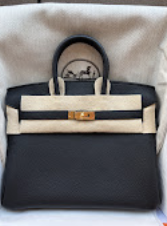 Hermes Birkin25(1） black ghw G togo ALTC1125