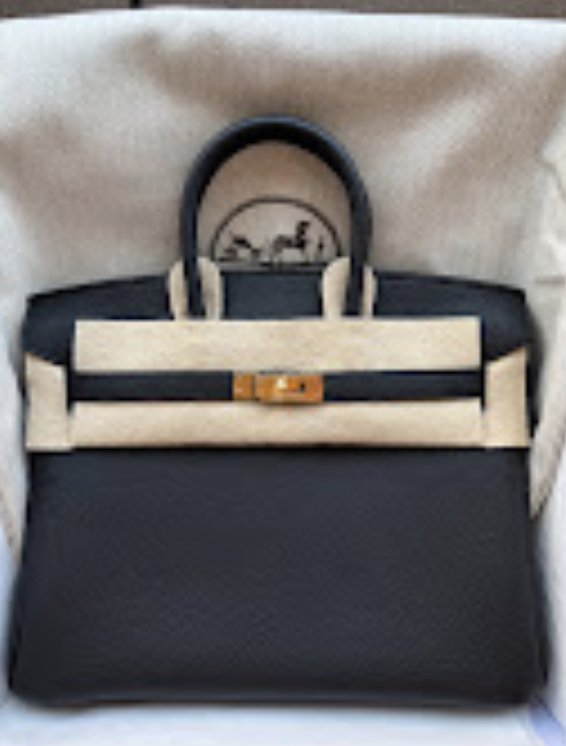 Hermes Birkin25(2） black ghw G togo ALTC1126