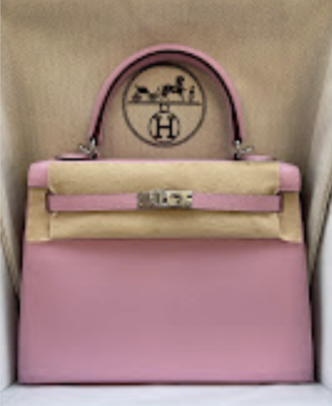 Hermes Kelly 25(x) Mauve sylvestre phw G Epsom ALTC1156