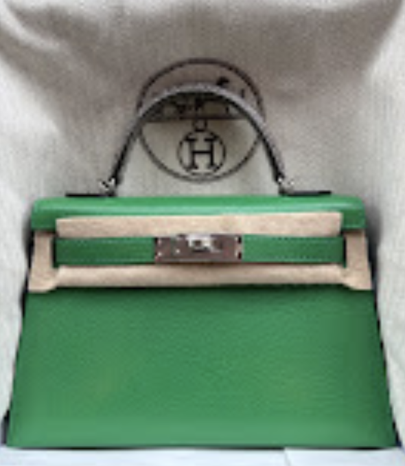 Hermes Mini Kelly(n) bamboo + ombre phw K chevre ALTC1169