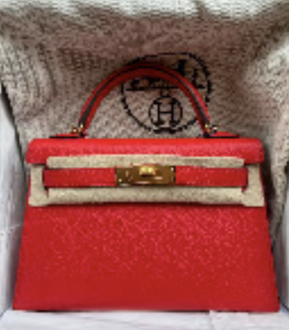 Hermes mini kelly rouge de coeur ghw y epsom ALTC1171