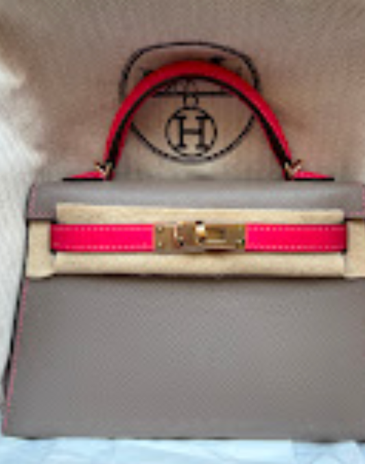 Hermes Mini Kelly Nata ghw B Epsom ALTC1175