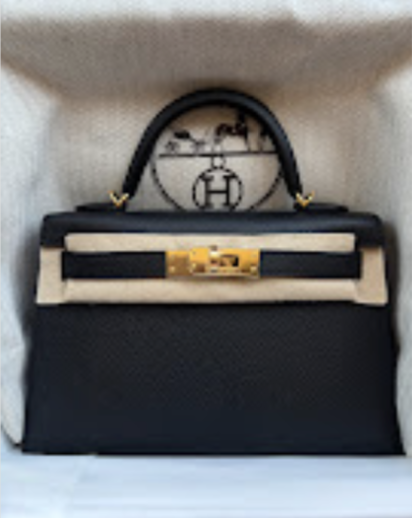 Hermes Mini Kelly black ghw G epsom ALTC1179