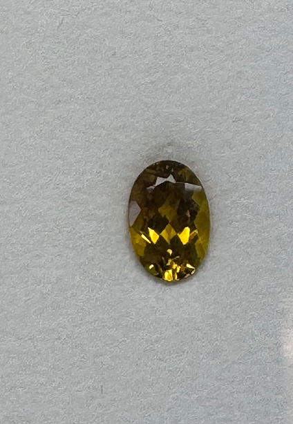1.52CT OVAL CANARY TOURMALINE DXBCS6222