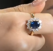 K18 2.4ct Sapphire Ring J0713Z7DLL