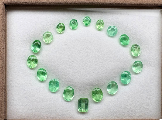 24.55ct Green Paraiba (price per one stone) Q-21
