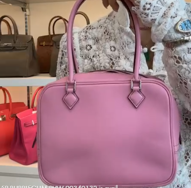 HERMES MINI PLUME 5P BUBBLEGUM PHW 90340132