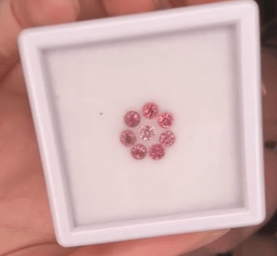 1.25ct Dusty Rose Pink Spinel Melee Set DXBCS6323