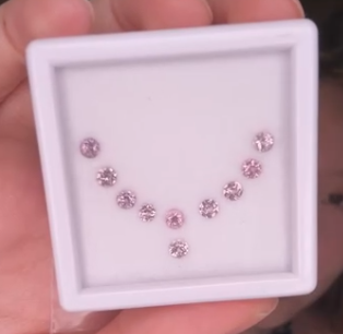 1.50ct Lavender Spinel Melee Set DXBCS6332