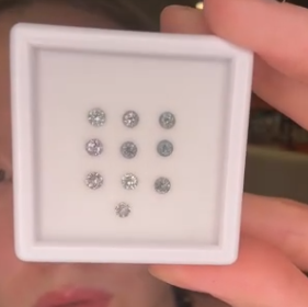1.50ct Grey Spinel Melee Set DXBCS6315