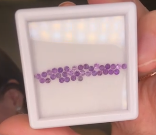 1.00ct Amethyst Melee Set 2mm DXBCS6304