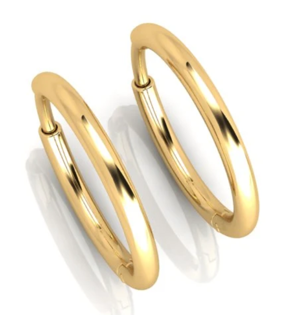 Huggie Earrings 18K Yellow Gold