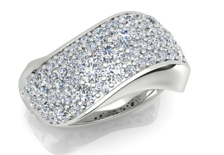 1.65ct Diamond Ring in 18K White Gold
