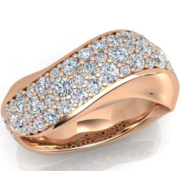 1.26ct Diamond Ring in 18K Rose Gold