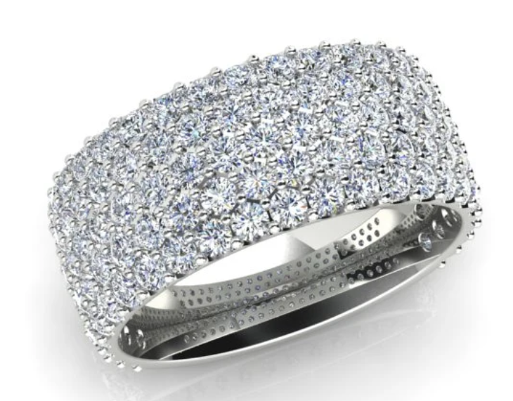 2.03ct Diamond Ring in 18K White Gold