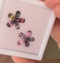 4.12ct flower spinel set for Cat DXBCS6472