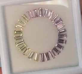 3.20ct pastel baguette sapphire for Natasa DXBCS6467