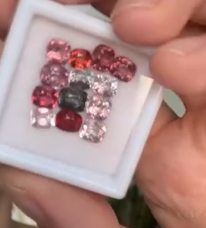 5ct cushion spinel set for Johanna  DXBCS6437