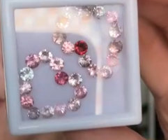 3.16ct round spinel set for Sahi DXBCS6436