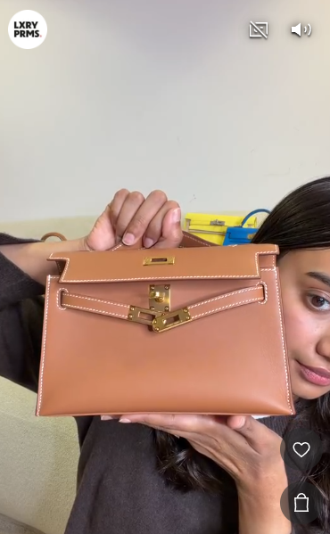 Hermes Kelly Pochette gold ALC4393