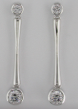 Gold Drop with 0.54ct Diamond Earrings in 18K White Gold