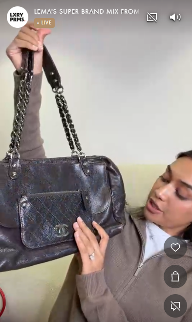 Chanel Brown CC Bowling Shoulder Bag DBXL0159