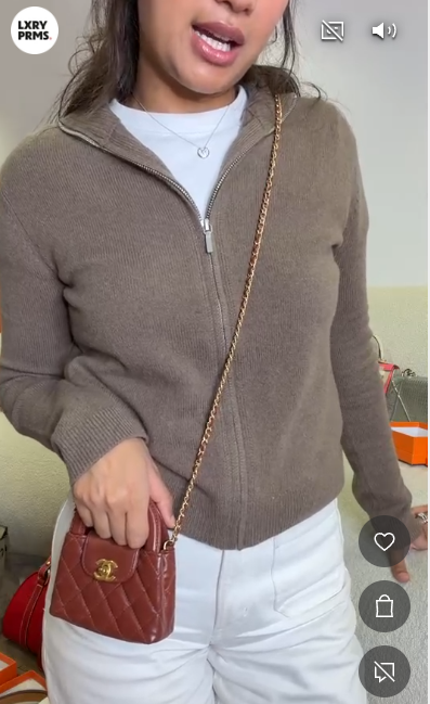 Chanel nano Kelly with ghw ALC4392