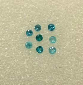 0.15ct, 1.8mm BRAZIL PARAIBA ROUND SET DXBCS6866