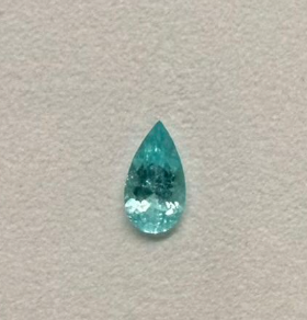 9.88x5.43ct MOZAMBIQUE PARAIBA PEAR DXBCS6877