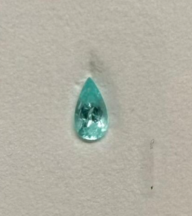 0.77ct, 8.5x4.7 MOZAMBIQUE PARAIBA PEAR DXBCS6884