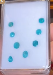 2.42ct Ethiopia Paraiba (set of 8) E-51