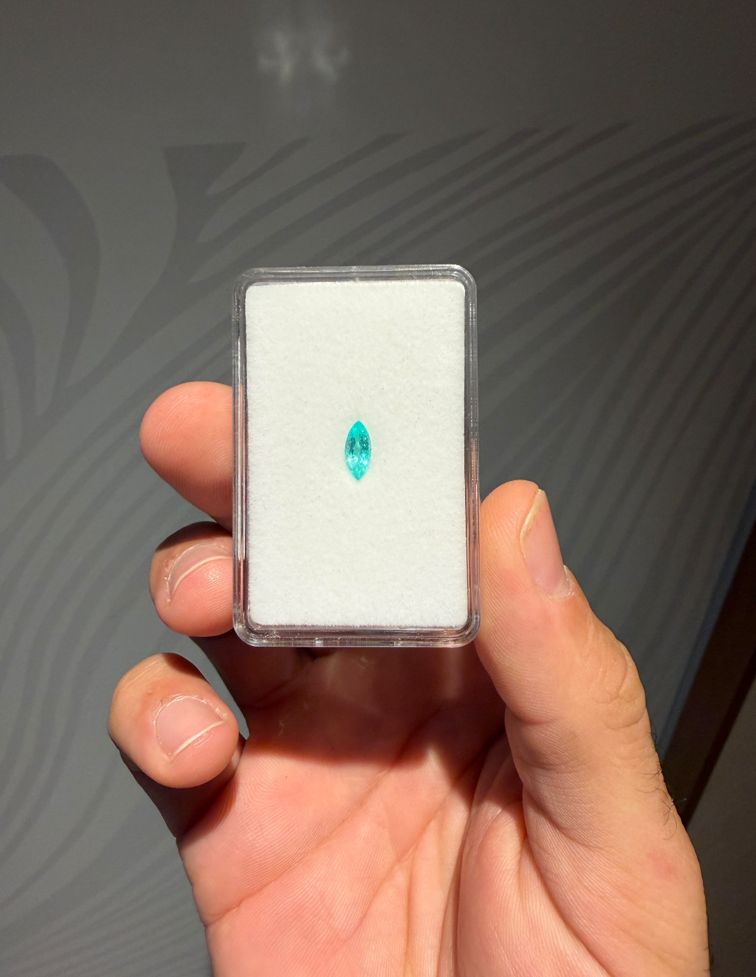 0,62CT MARQUIS FACETED BRAZIL PARAIBA (GIA report) DXBCS7053