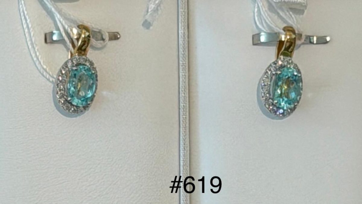 GOLD AFRICAN PARAIBA PENDENT MED (2 AVAILABLE) DXBCS7061