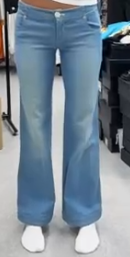 Chanel Light Wash White CC Button Jean 36 101350