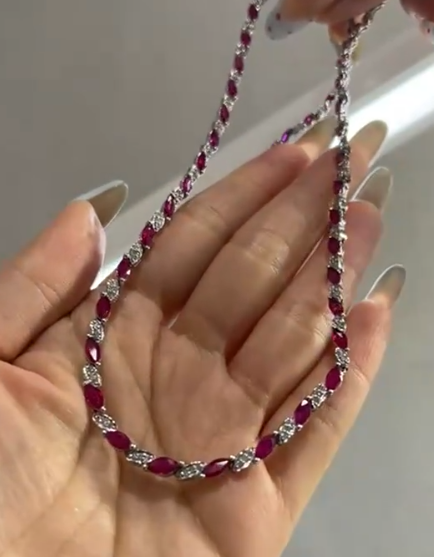 K18WG Ruby Necklace J09266LZVN