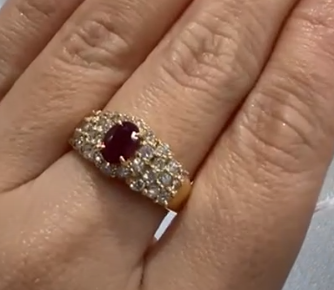 K18 Ruby Ring J0901DB2NA