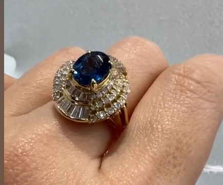 K18 Sapphire Ring J09012GC9R