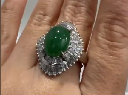 Pt900 Jade Ring J0901B264Q