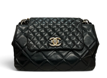 Chanel Black Flap in Calfskin with GHW