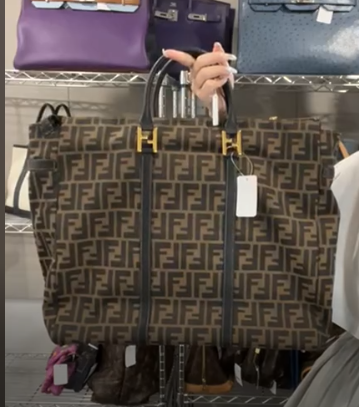 FENDI Canvas × Leather Brown Zucca Handbag B0723M9VGB