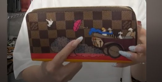 LOUIS VUITTON N61240 Portefeuille Antholite Christmas Animated Zippy Wallet B08085ZRYK