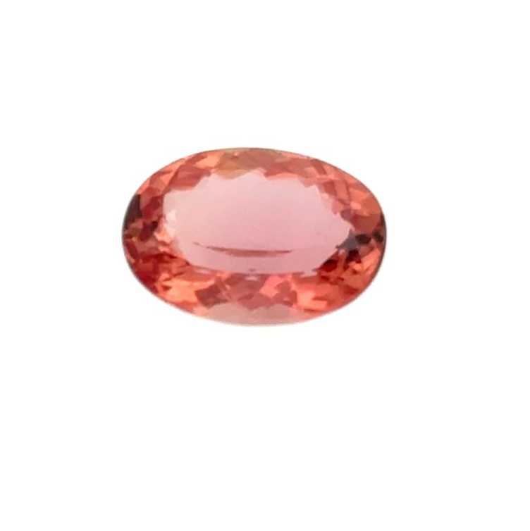 4.14ct SUNSET OVAL BRAZIL IMPERIAL TOPAZ SINGLE DXBCS7174