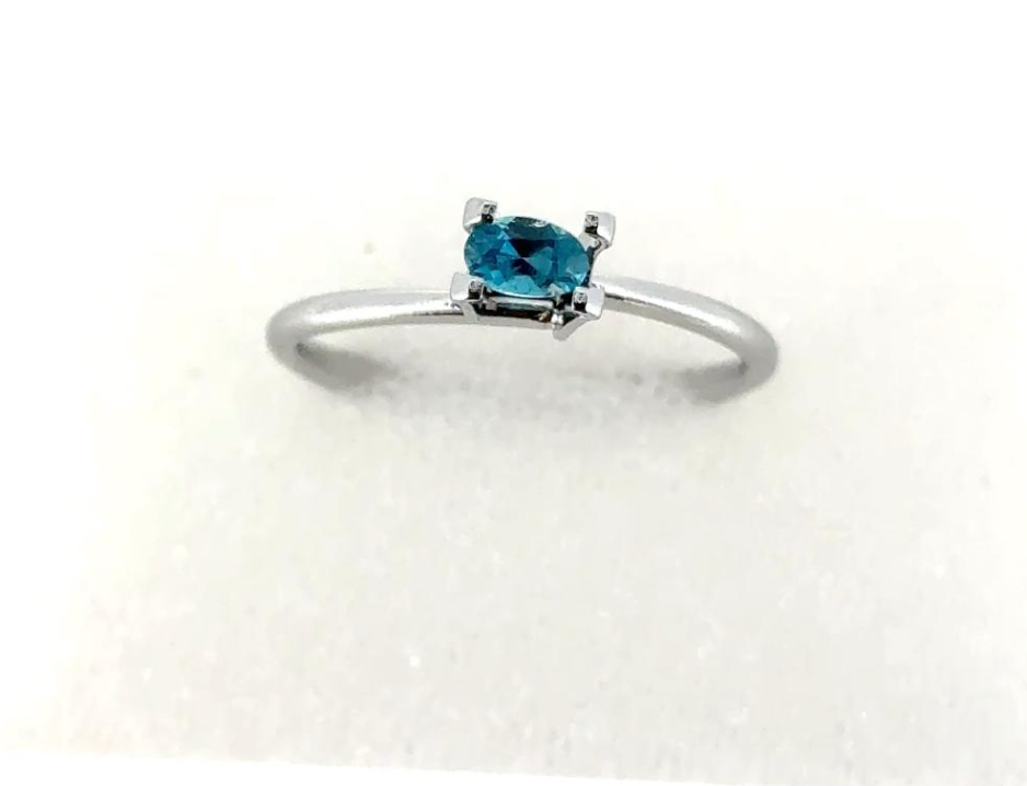 0.24ct BLUE OVAL BRAZIL INDICOLITE TOURMALINE SINGLE DXBCS7154