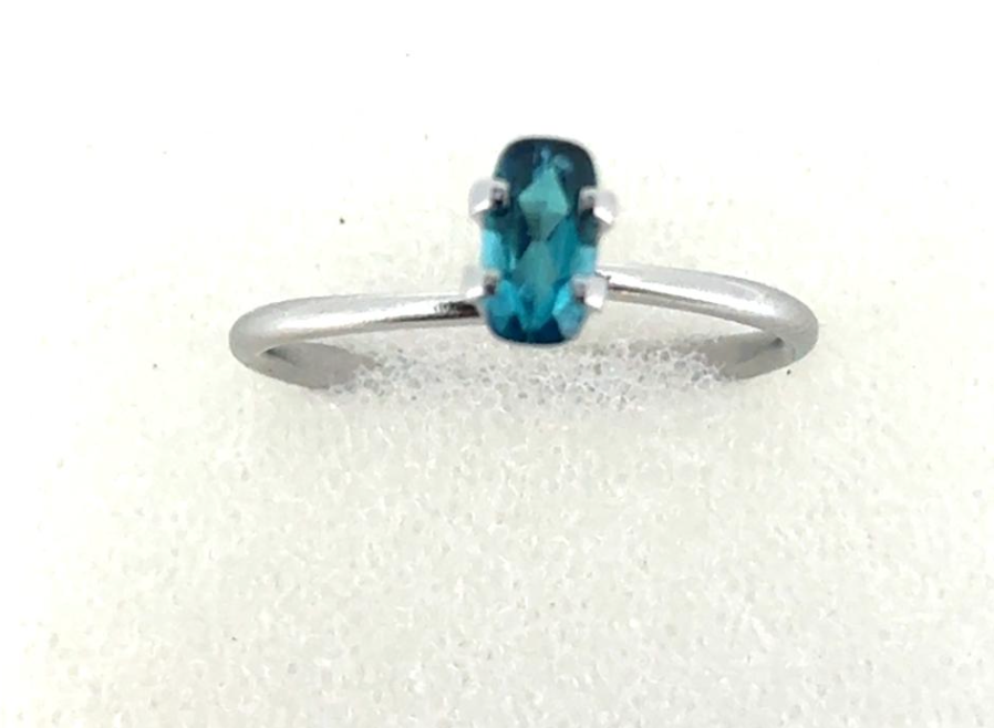 0.5ct BLUE CUSHION BRAZIL INDICOLITE TOURMALINE SINGLE DXBCS7156