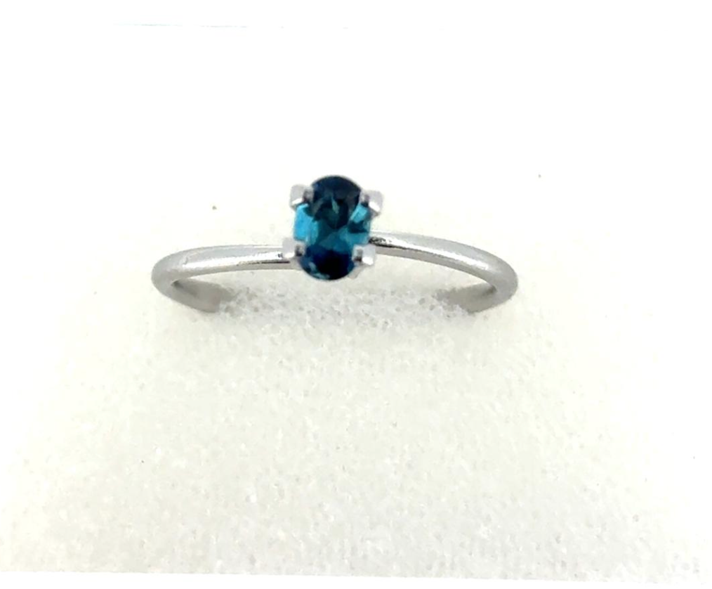 0.45ct BLUE OVAL BRAZIL INDICOLITE TOURMALINE SINGLE DXBCS7159
