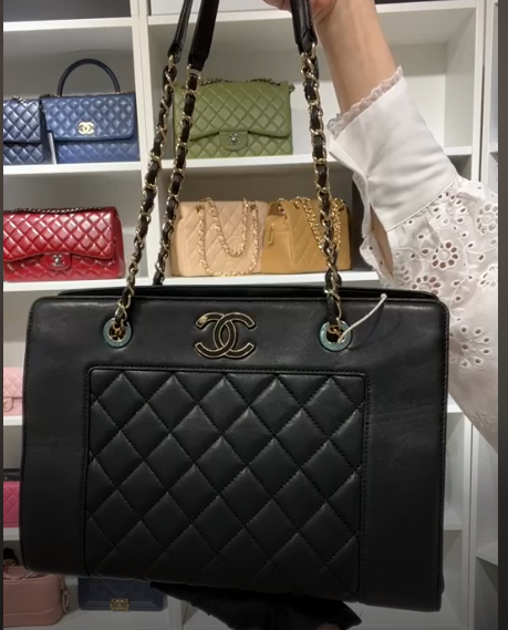 Chanel Mademoiselle Tote Black Calfskin SHW SYC2278