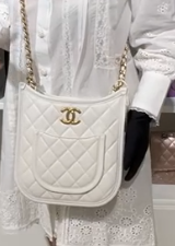 Chanel Snow White Hobo Sling GHW SYC2290