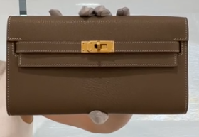 Hermes Kelly To Go Etoupe Chevre GHW #U 2022 SYC2315