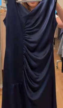 CHRISTIAN DIOR Satin drapped dress  AGC3902